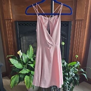 Altar'd State Pink Backless Dress